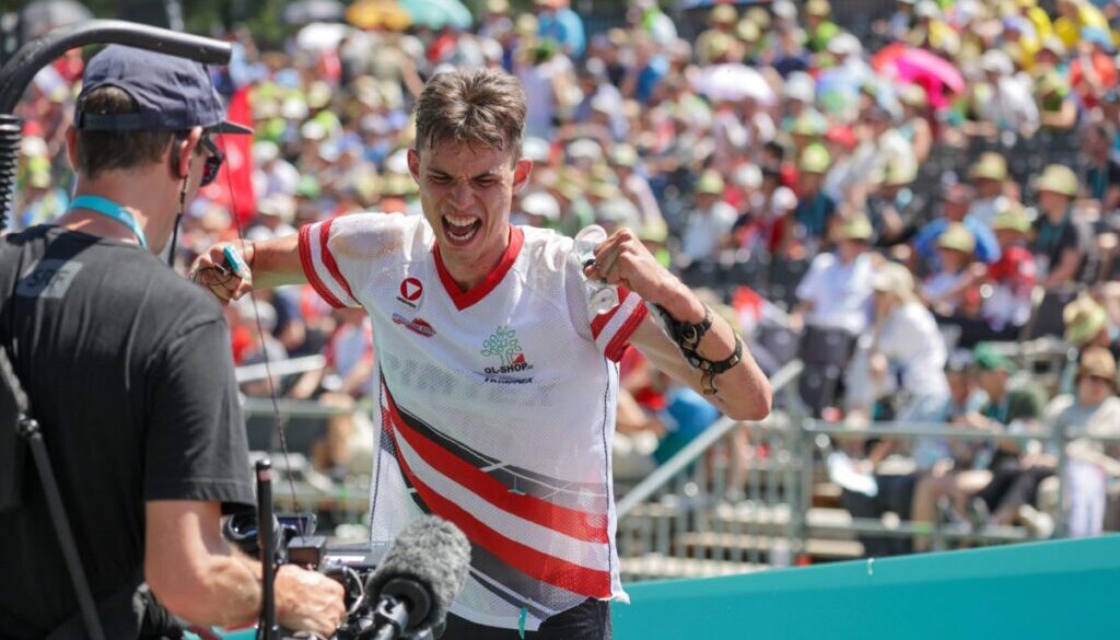 Jannis Bonek, AUT, captured during the Middle Distance Final