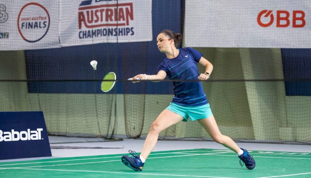 Olsacher beim Badminton